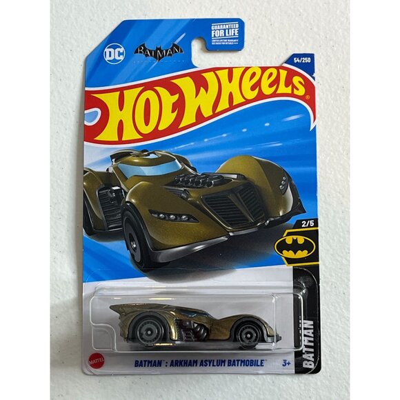 Hot Wheels Car Batman Arkham Asylum Batmobile Toy Race Cars Diecast 1 64 HW Kids - Picture 1 of 9